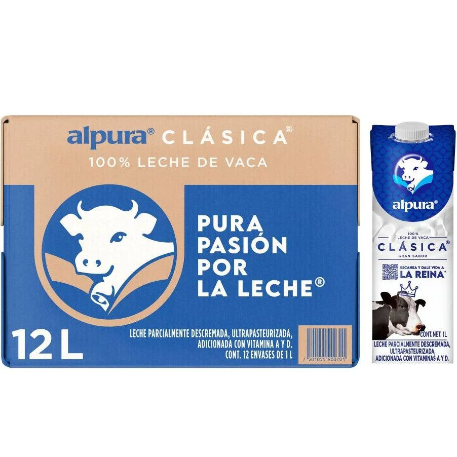 Leche Alpura Clásica 1L × 6 pzs