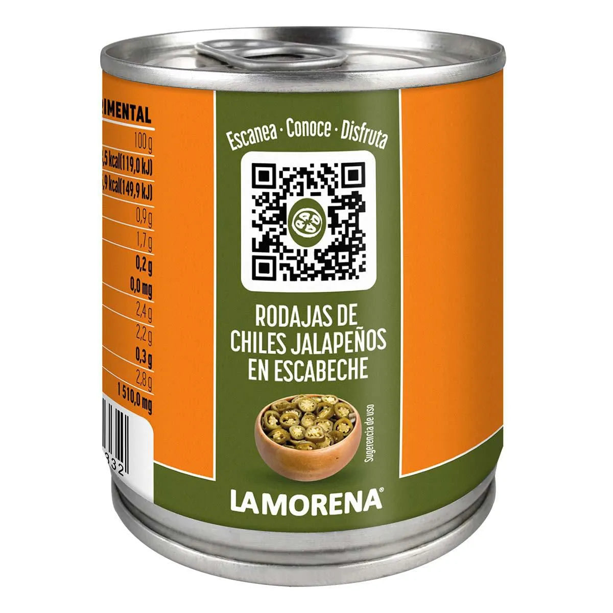 Rodajas de Chiles Jalapeños en Escabeche La Morena 210g