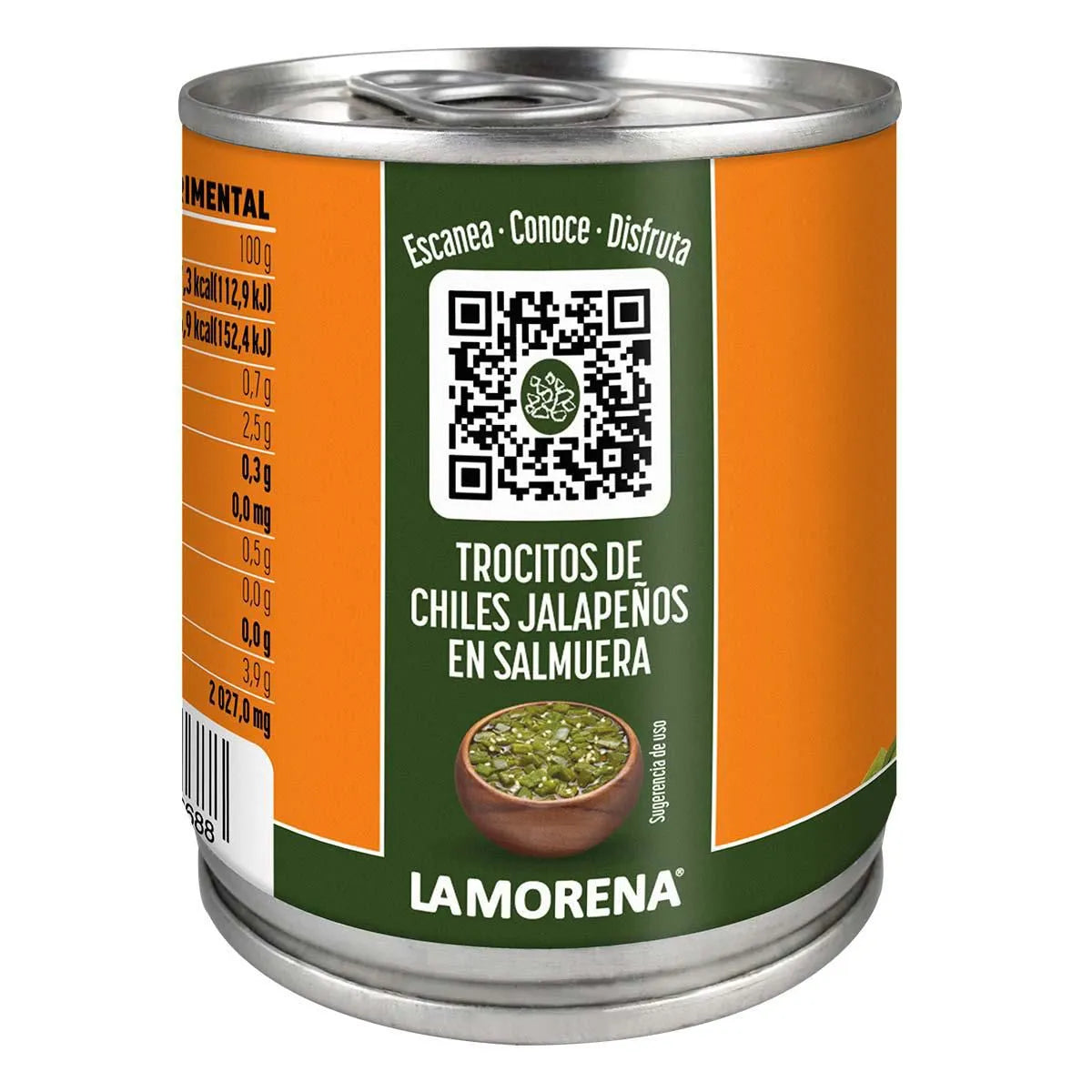Trocitos de Chiles Jalapeños en Escabeche La Morena 225g