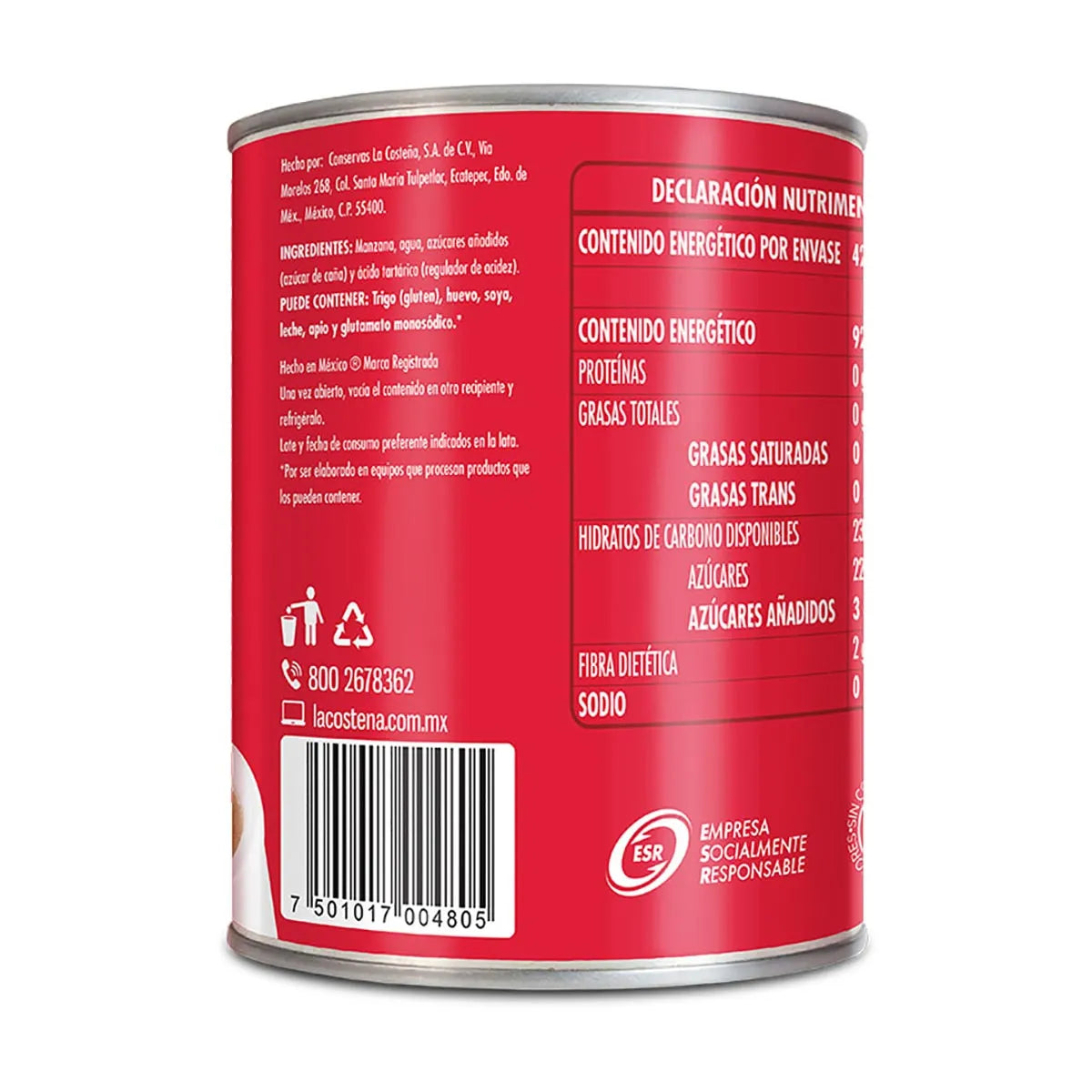 Puré de Manzana La Costeña 465g