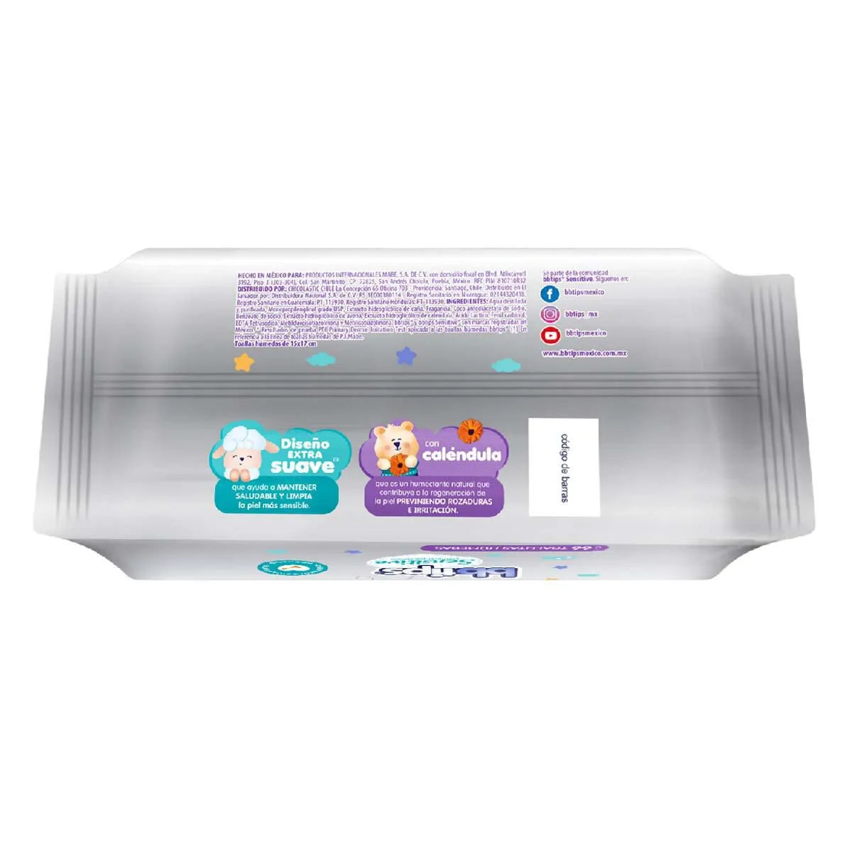 Toallitas Húmedas Bbtips Sensitive 66 pzs