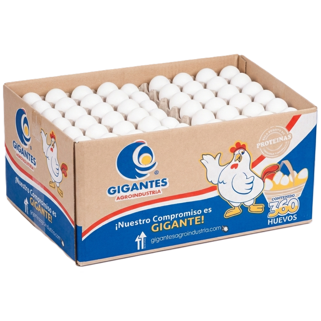 Caja de Huevo Gigantes Agroindustria 360 pzs