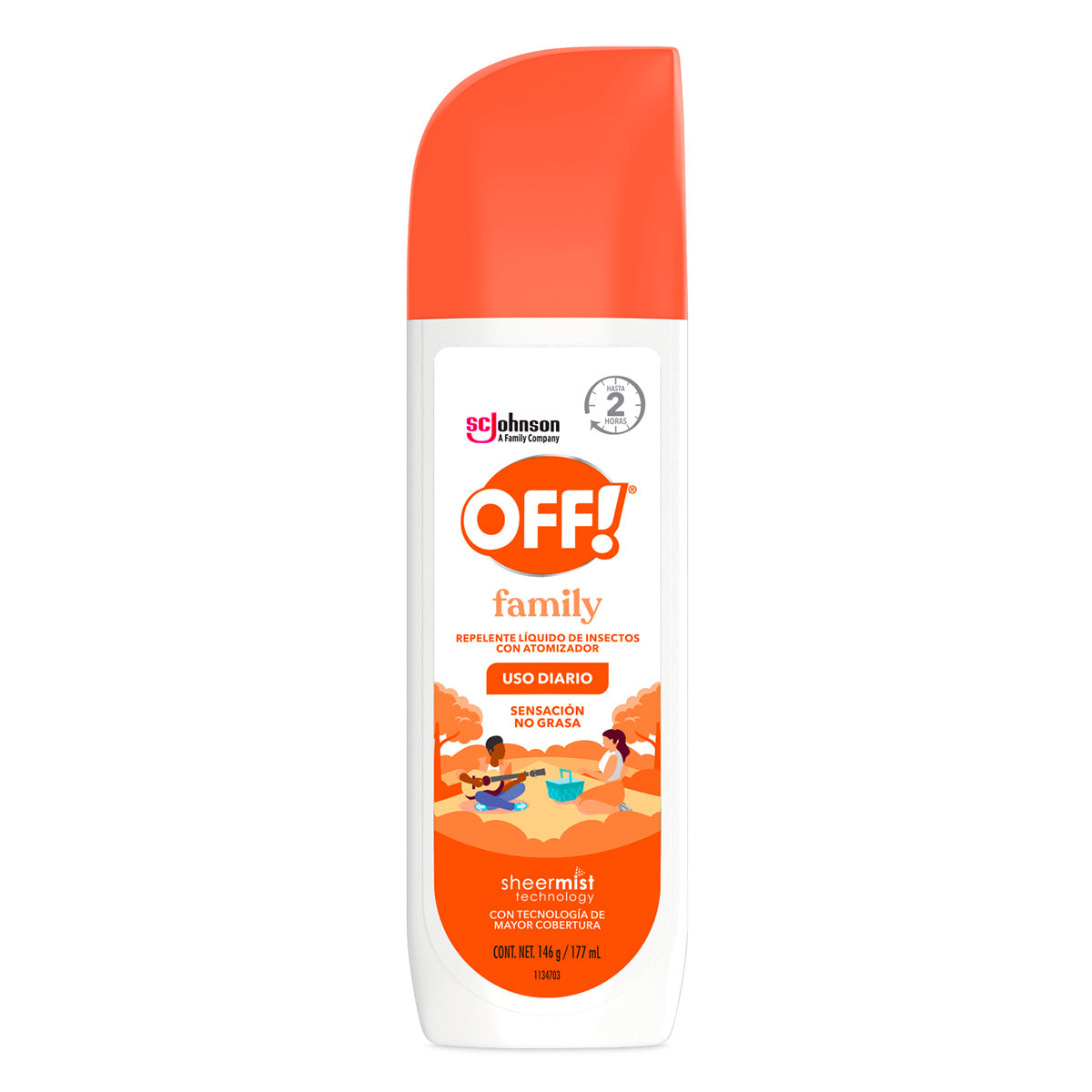 Spray Repelente de Insectos Off! Family 177ml