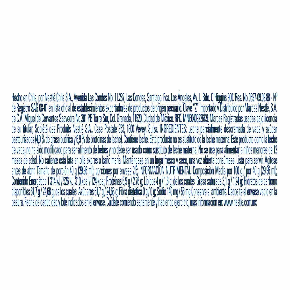 Leche Condensada Nestlé La Lechera Original 100g