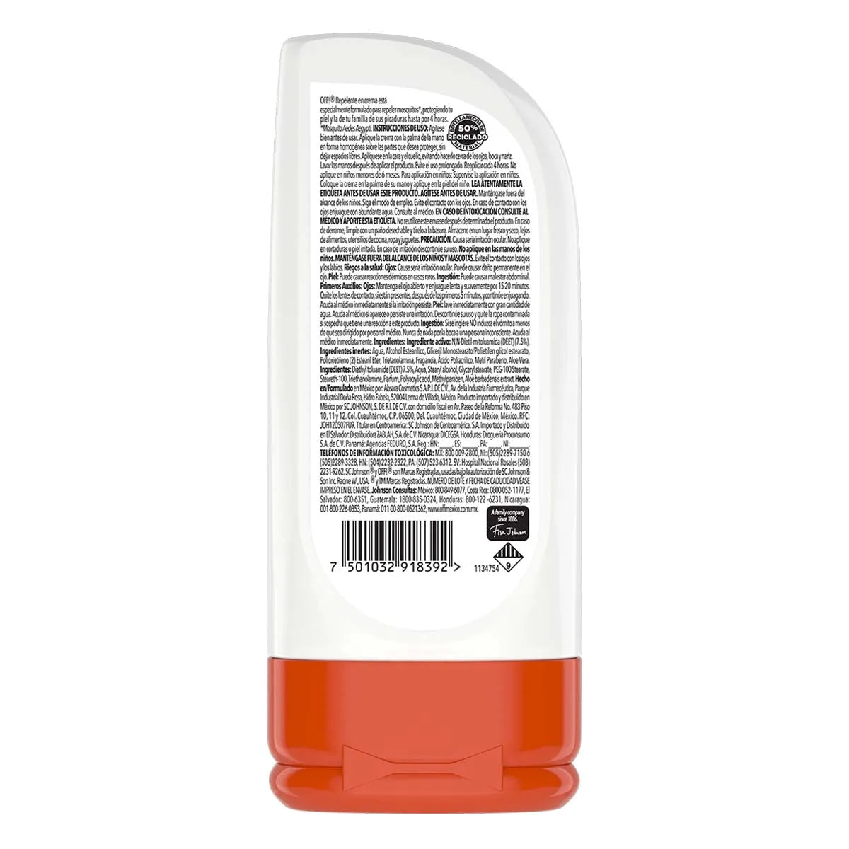 Crema Repelente de Insectos Off! Family 200ml