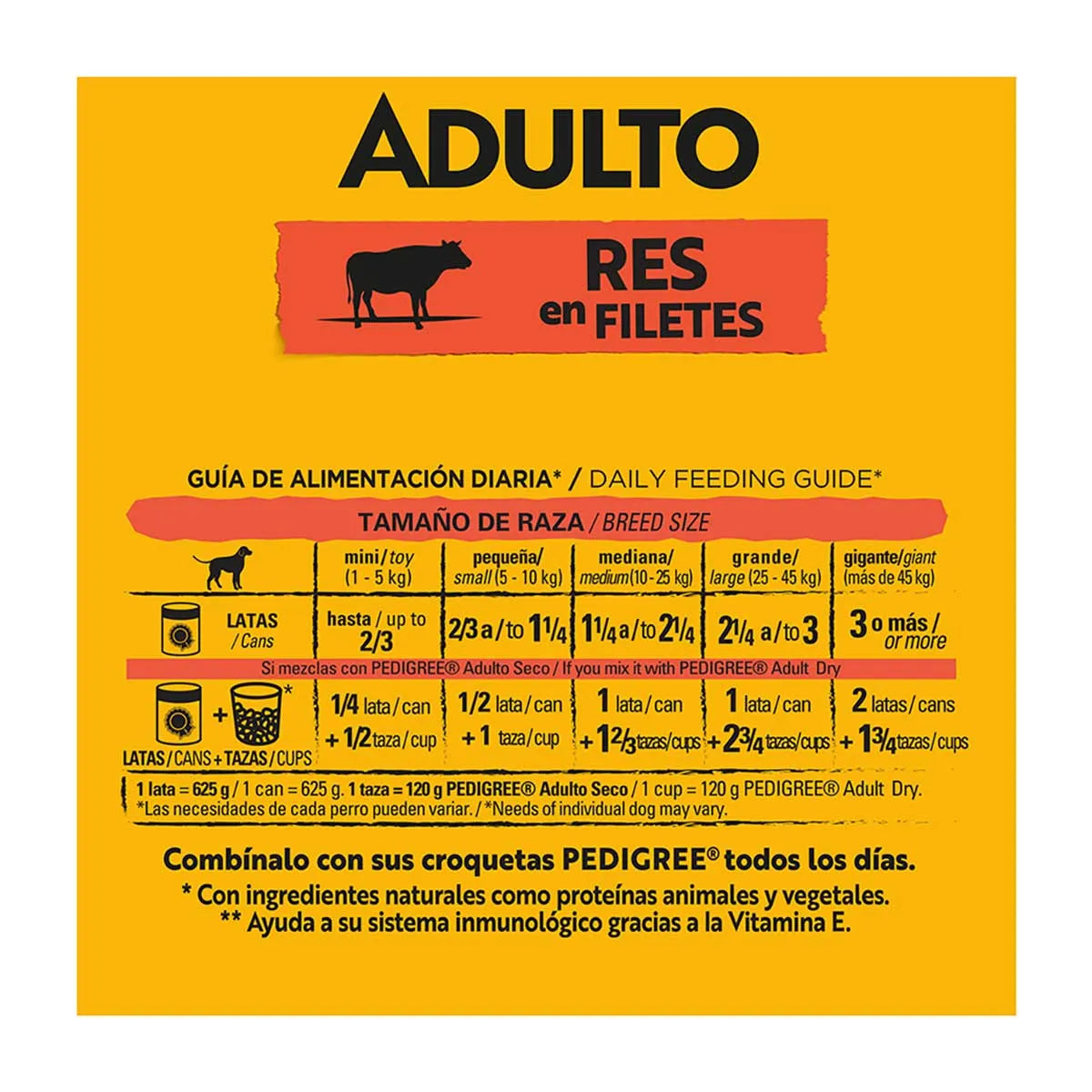 Alimento Húmedo Lata Pedigree Res en Filetes 375g