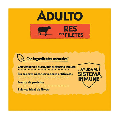 Alimento Húmedo Lata Pedigree Res en Filetes 375g