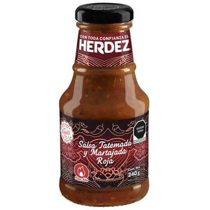 Salsa Tatemada y Martajada Roja Herdez 240g