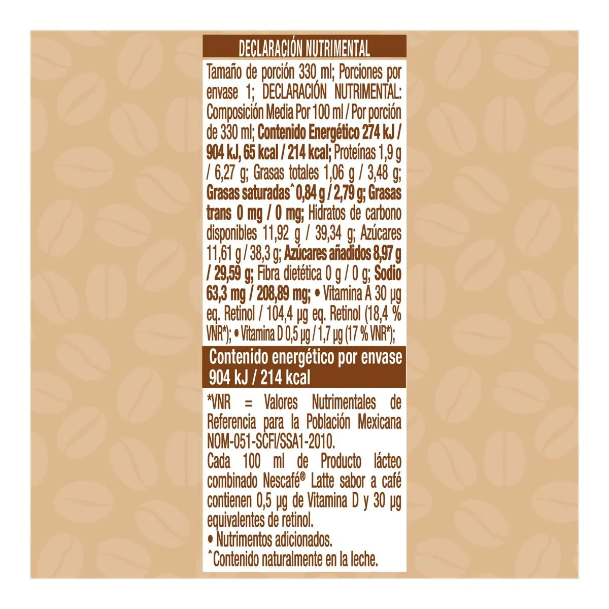 Bebida Nescafé Latte 330ml