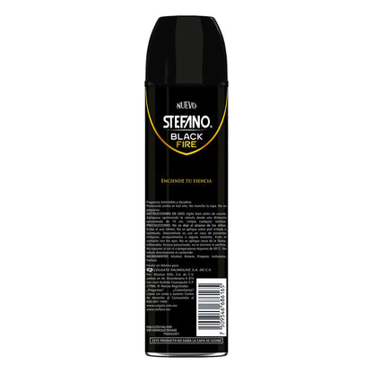 Desodorante en Aerosol Stefano Black Fire 150ml
