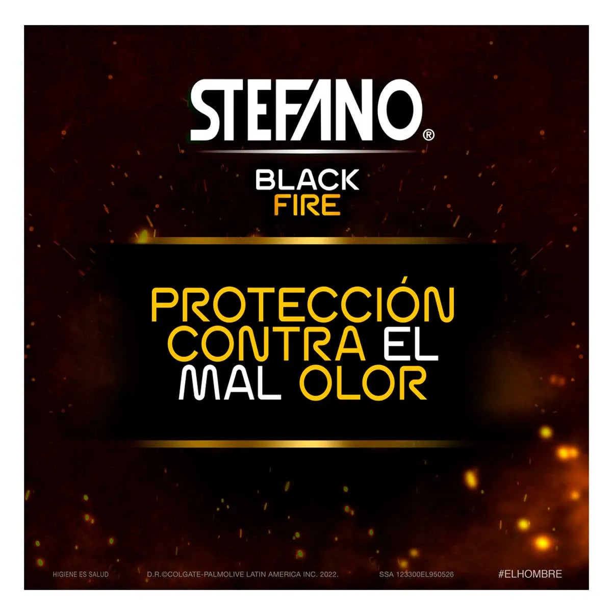 Desodorante en Aerosol Stefano Black Fire 150ml