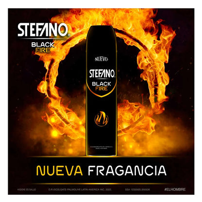 Desodorante en Aerosol Stefano Black Fire 150ml