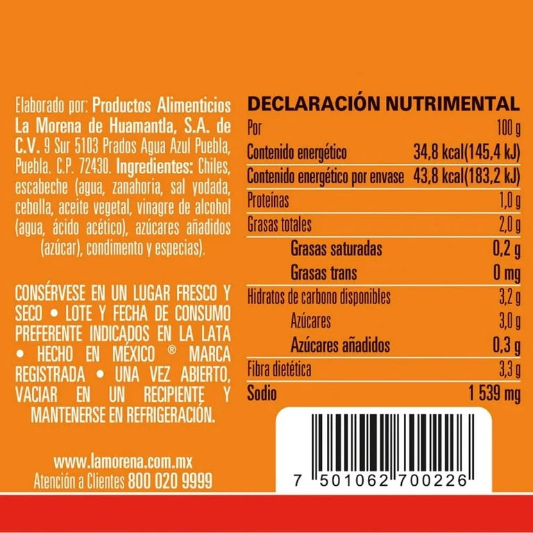 Rajas Rojas de Chiles Jalapeños en Escabeche 100g