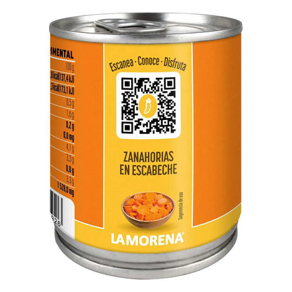 Zanahorias en Escabeche La Morena 210g