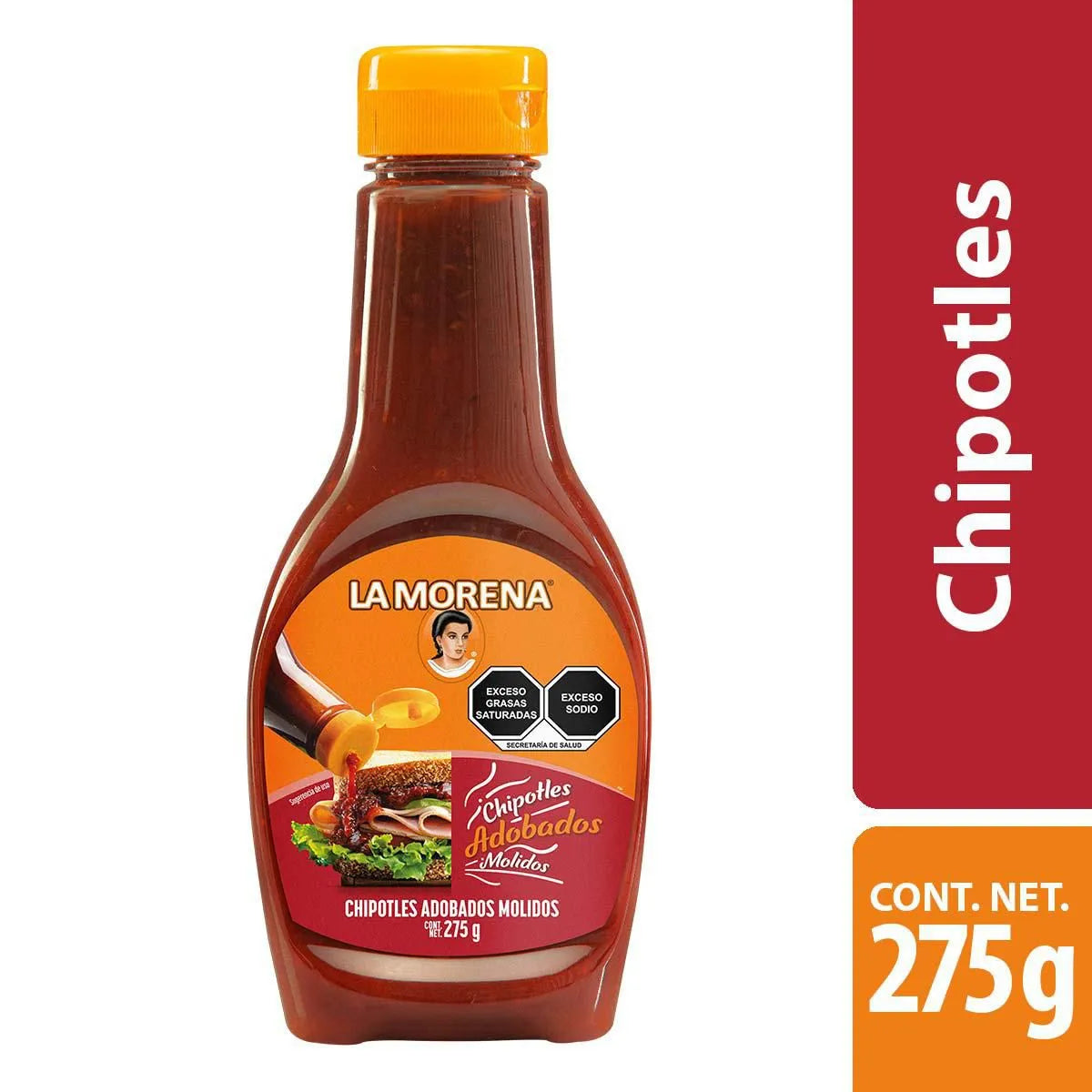 Chipotles Adobados Molidos La Morena 275g