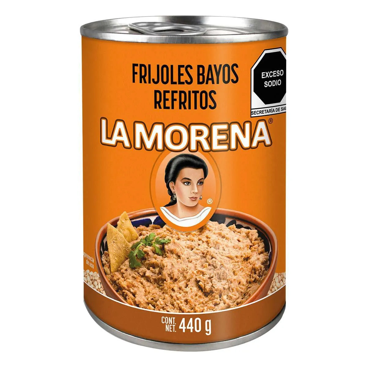 Frijoles Bayos Refritos La Morena 440g