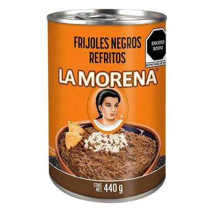 Frijoles Negros Refritos La Morena 440g