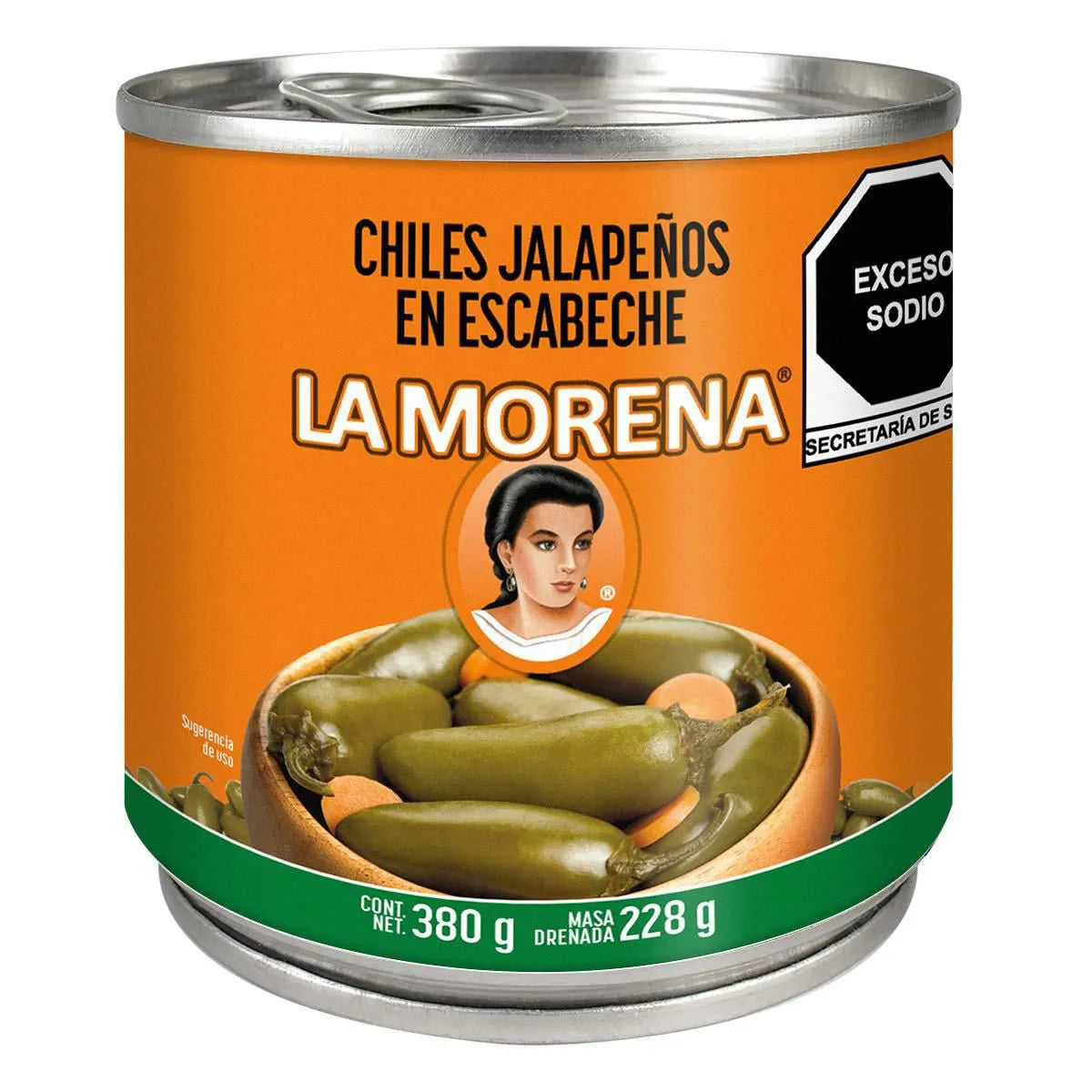 Chiles Jalapeños en Escabeche La Morena 380g