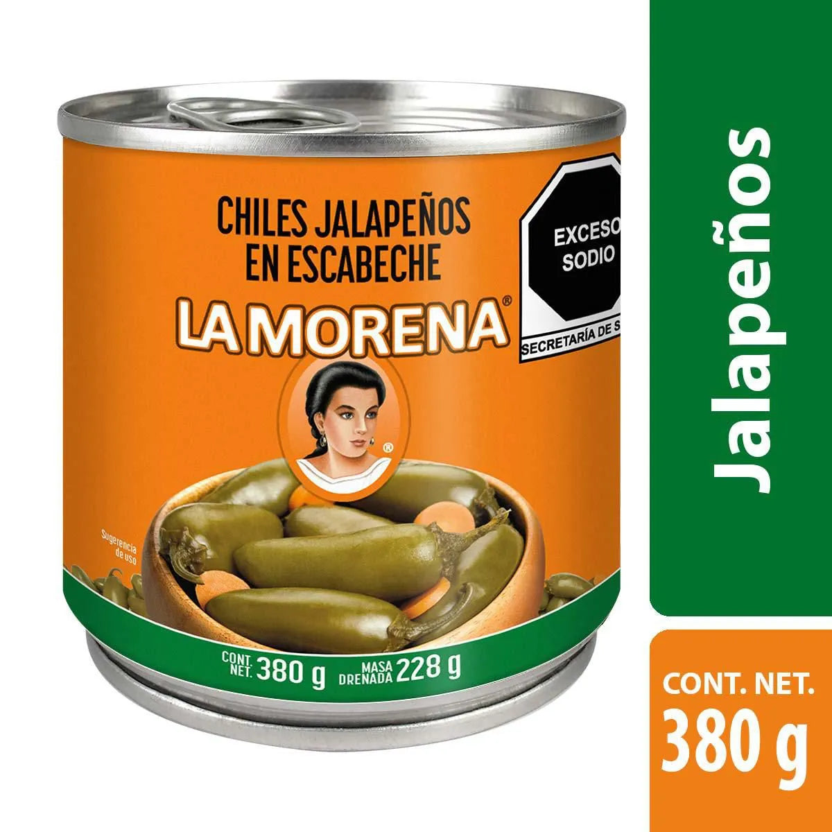 Chiles Jalapeños en Escabeche La Morena 380g