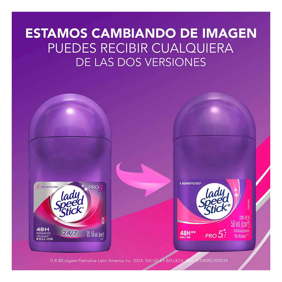 Antitranspirante Lady Speed Stick Pro 5 Roll-On 50ml