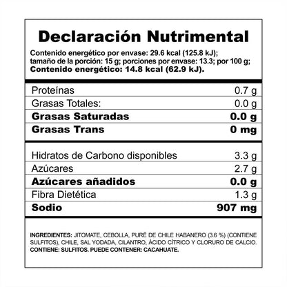 Salsa Casera con Chile Habanero Herdez Lata 200g