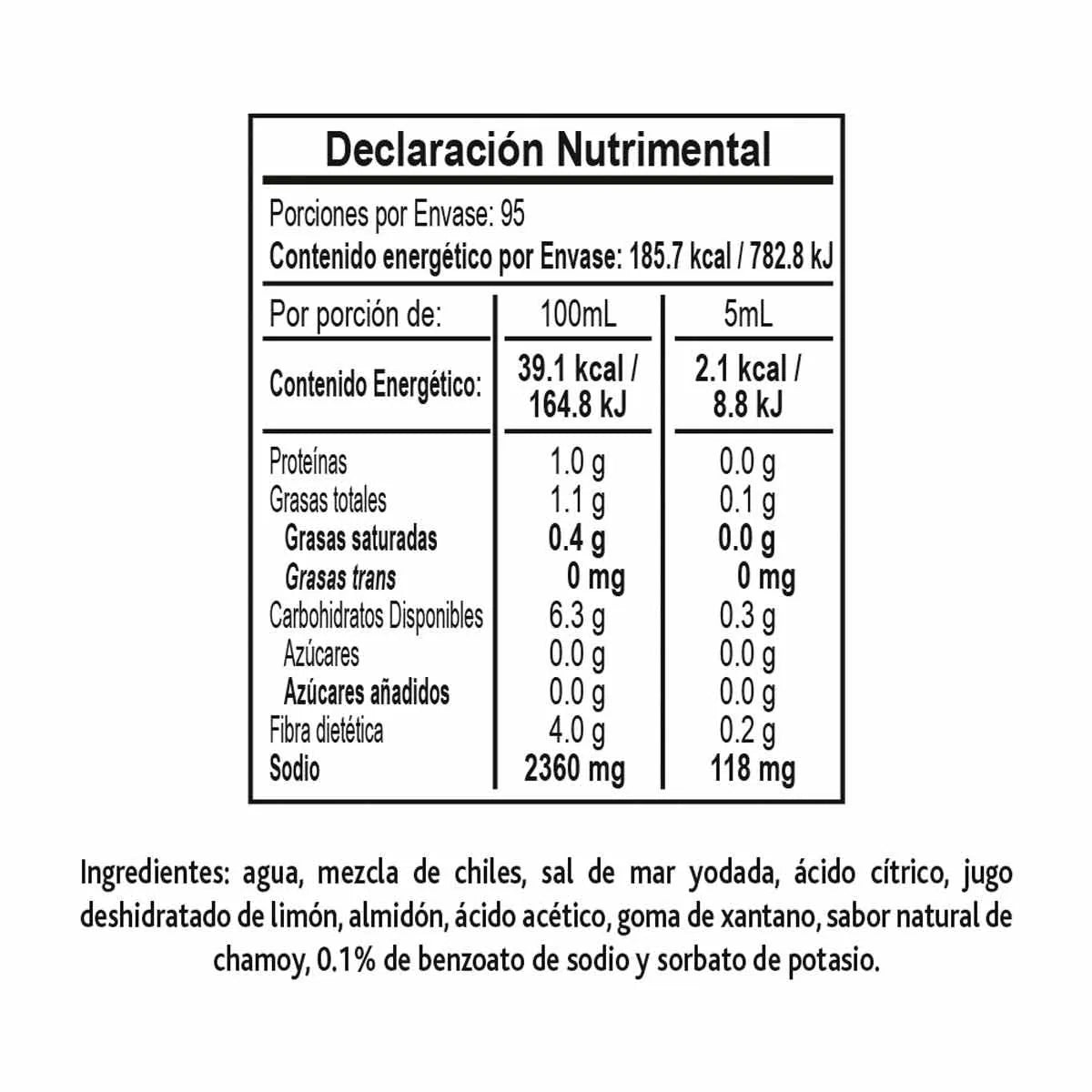 Salsa Picante Tajín Chamoy Afrutado 475ml