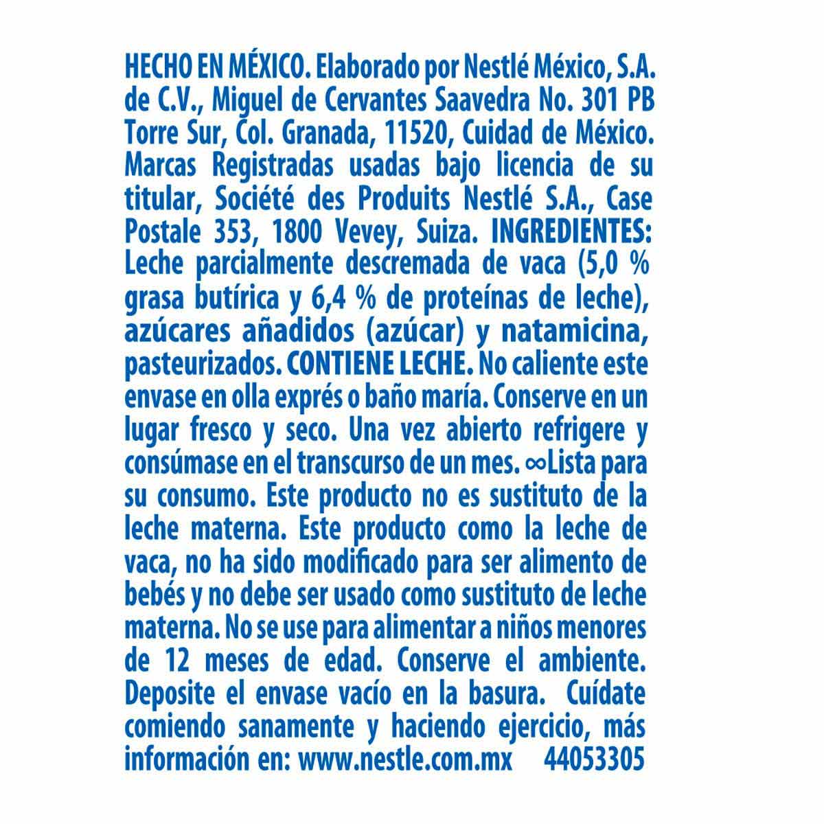 Leche Condensada Nestlé La Lechera Sirve Fácil Original 335g