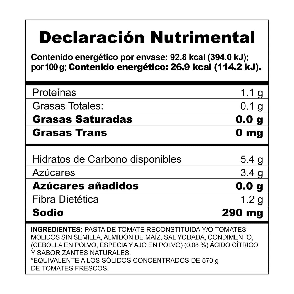 Tomates Molidos Condimentados Del Fuerte 345g