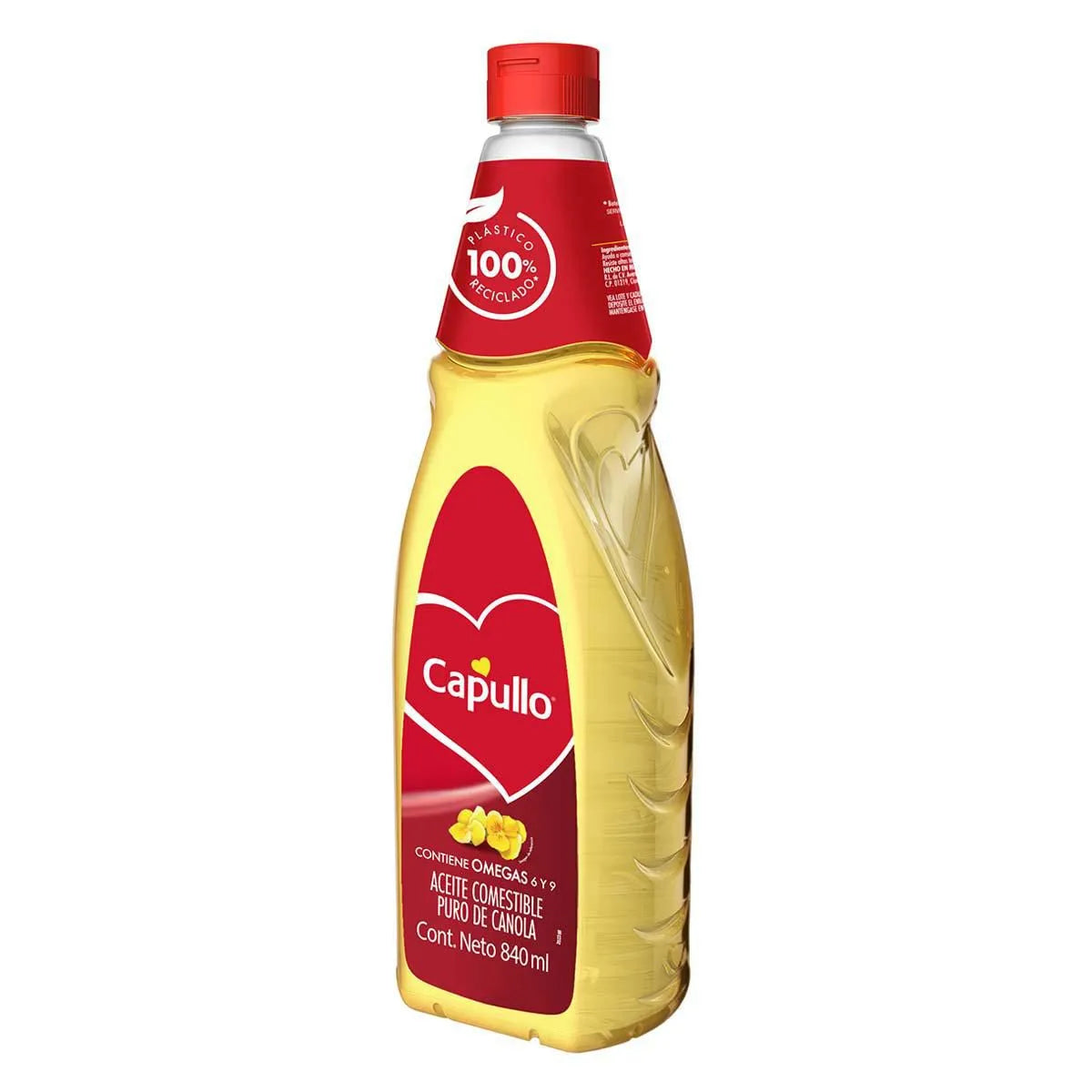 Aceite Capullo Puro de Canola 845ml × 3 pzs