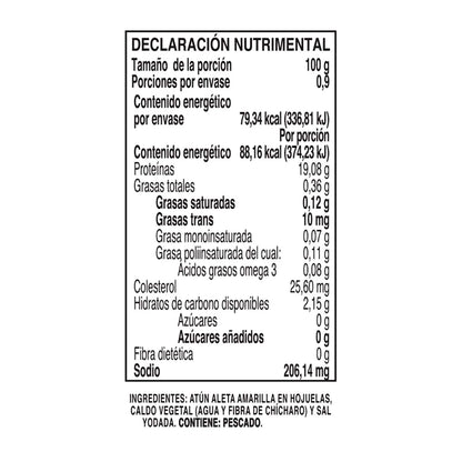Atún Dolores Aleta Amarilla en Agua 133g
