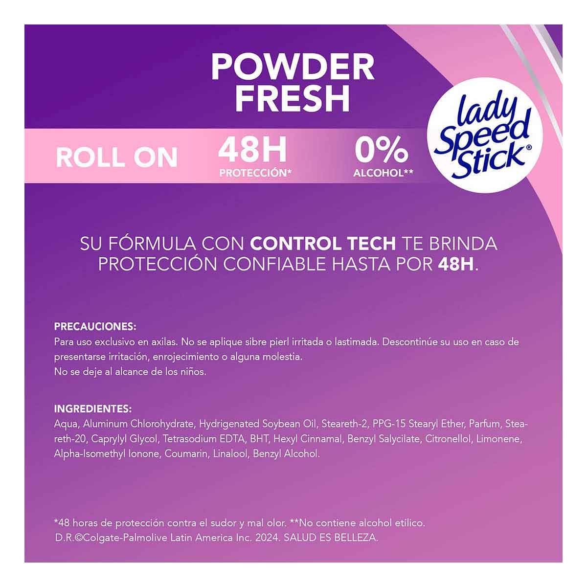 Antitranspirante Lady Speed Stick Powder Fresh Roll-On 50ml