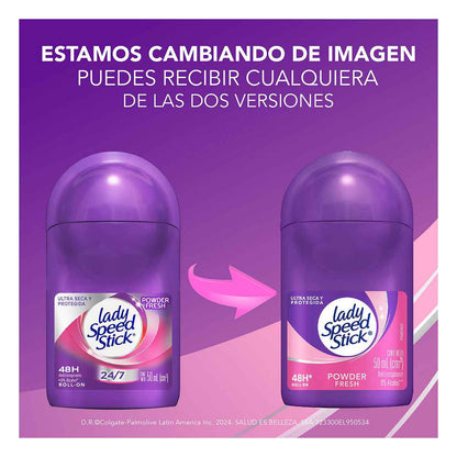 Antitranspirante Lady Speed Stick Powder Fresh Roll-On 50ml