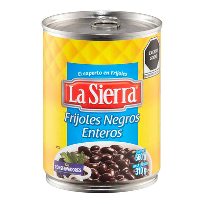 Frijoles Enteros Negros La Sierra 560g