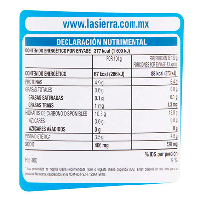 Frijoles Enteros Negros La Sierra 560g