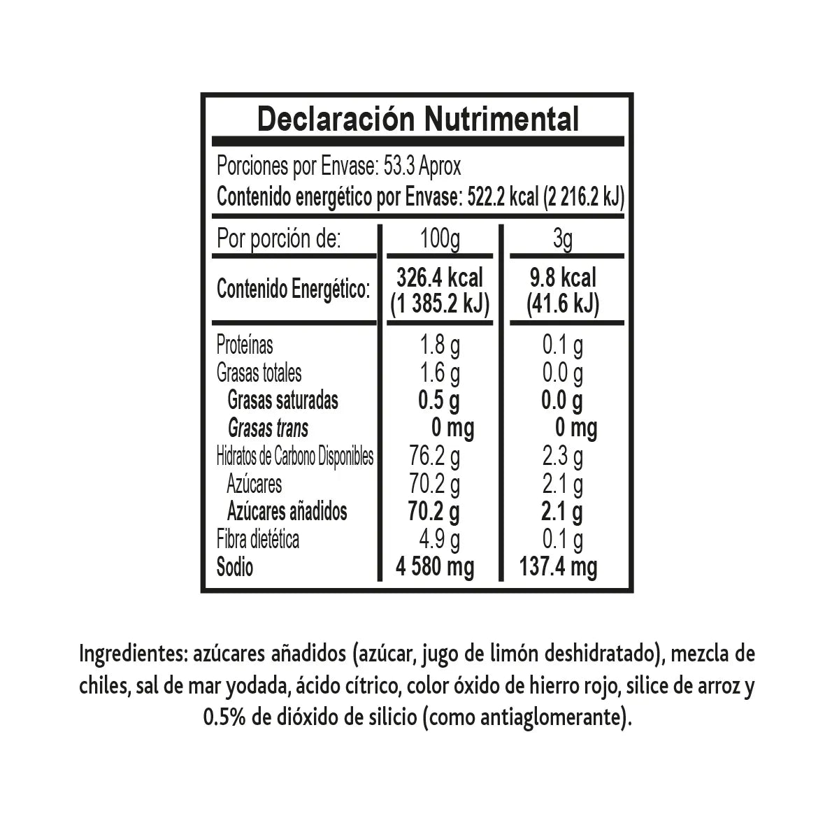 Salsa en Polvo Tajín Dulce 160g
