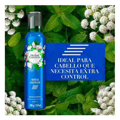 Espuma Modeladora Herbal Essences Extra Control 200g