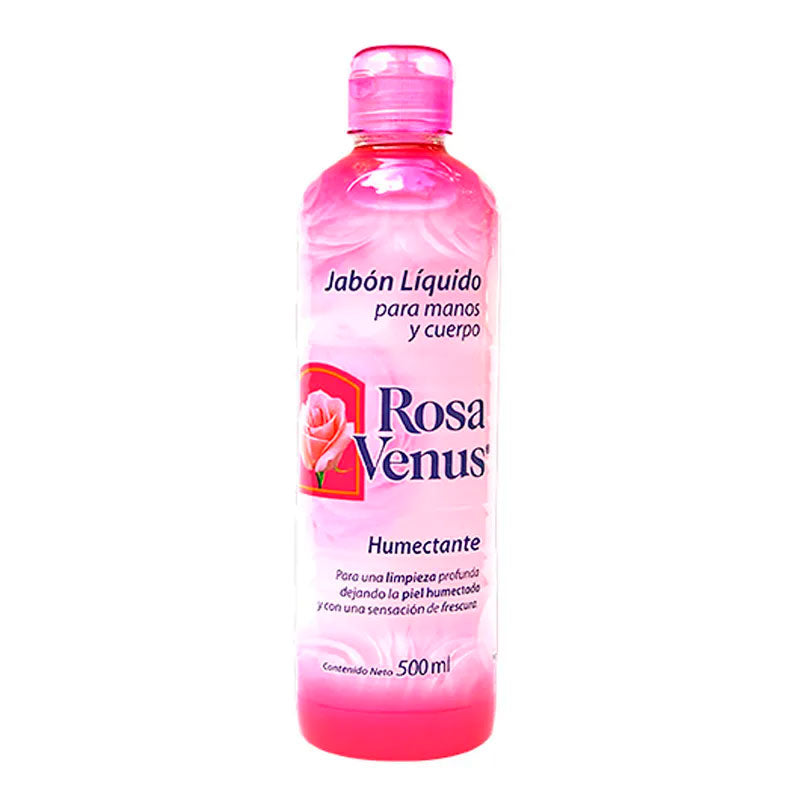 Jabón Líquido Para Manos y Cuerpo Rosa Venus 500ml