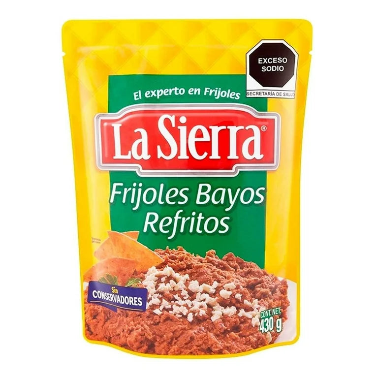 Frijoles Bayos Refritos La Sierra 430g