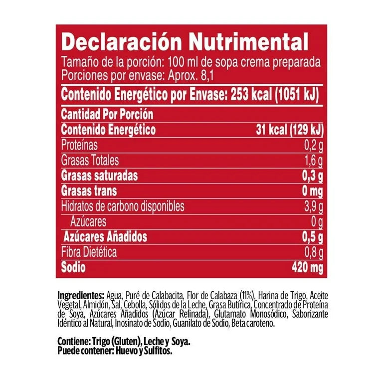 Crema Campbell's Flor de Calabaza 420g