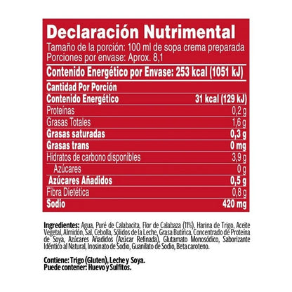 Crema Campbell's Flor de Calabaza 420g