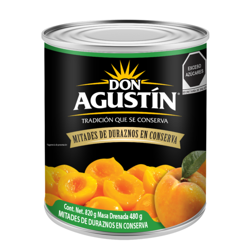 Mitades de Duraznos en Almíbar 820g