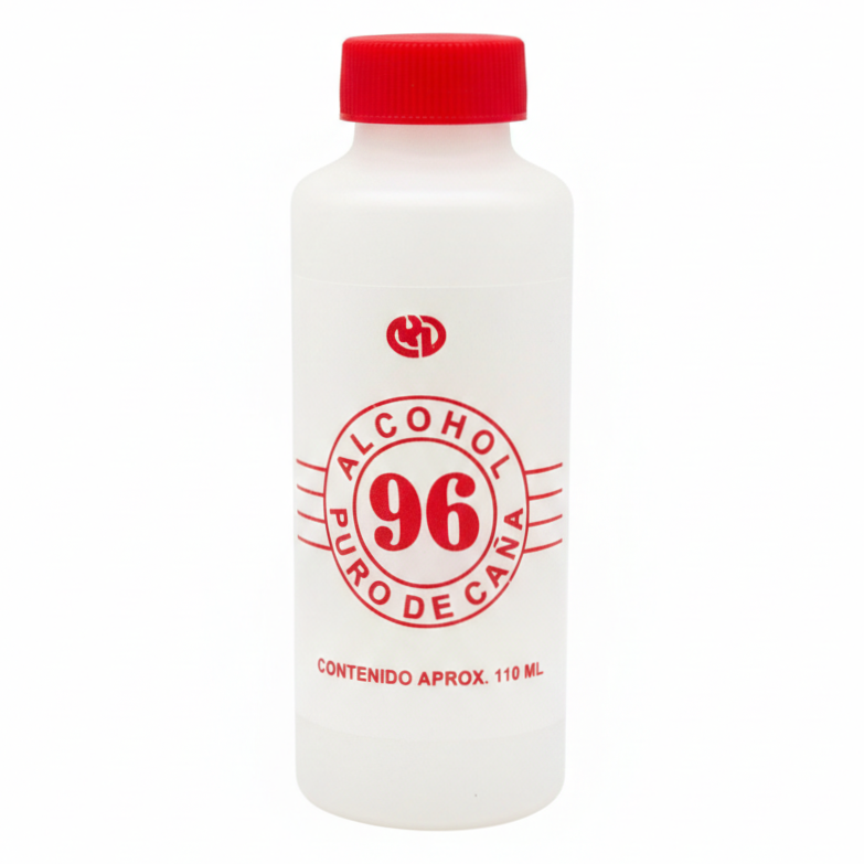 Alcohol Puro de Caña 96 Rojo 110ml