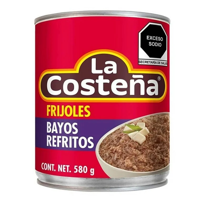 Frijoles Bayos Refritos La Costeña 580g