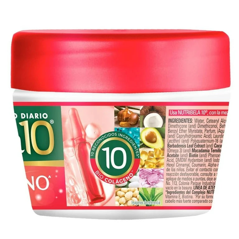 Tratamiento Nutribela 10 Biocolágeno Control Caída 90g