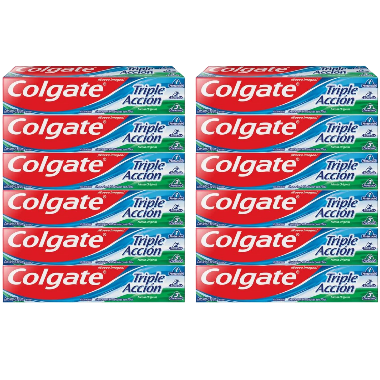 Pasta Dental Colgate Triple Acción 50ml × 12 pzs