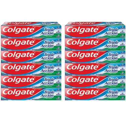 Pasta Dental Colgate Triple Acción 50ml × 12 pzs